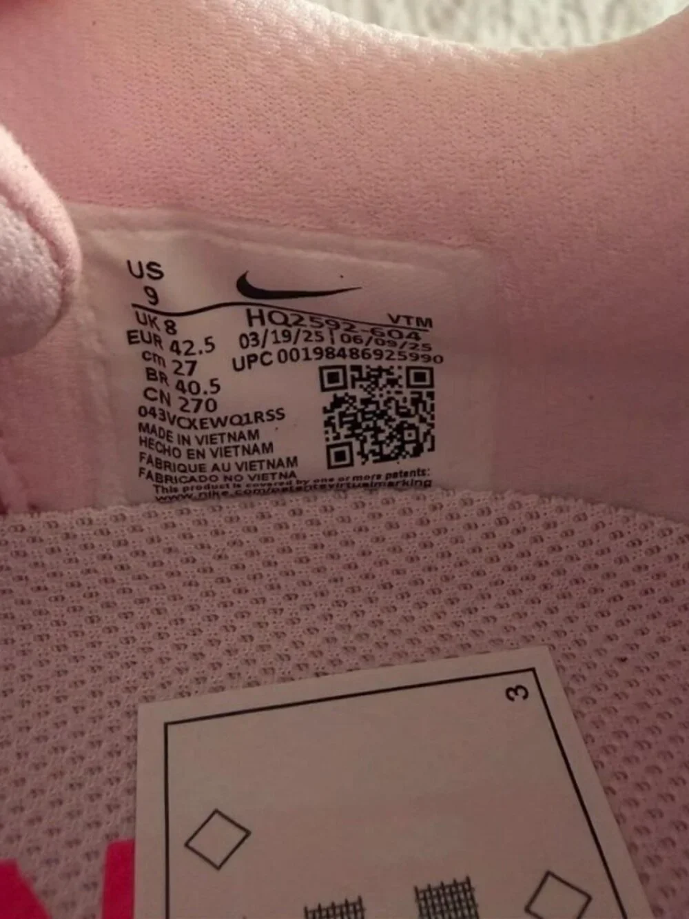 Nike Air Zoom Pegasus Premium Pink Running Shoes Men's Size US 9